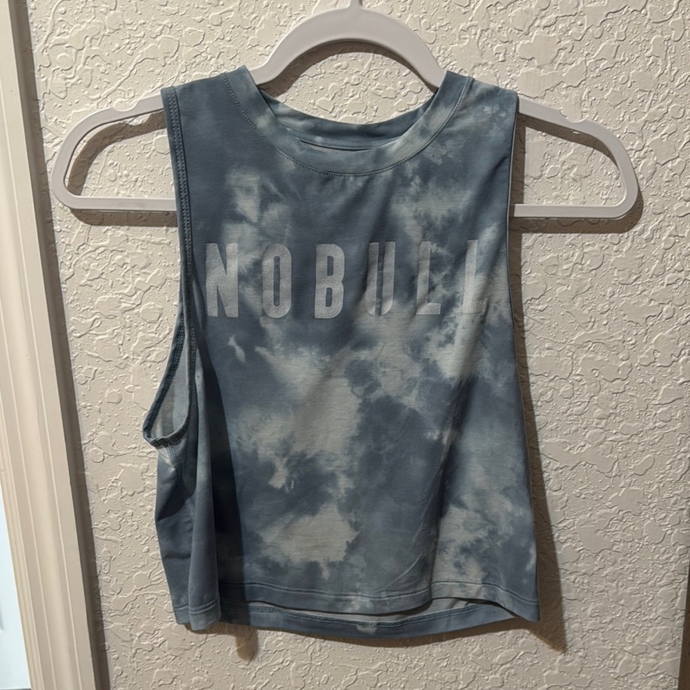 NOBULL Blue Muscle Tee Sleeveless Crop